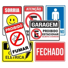 PLACA DE PVC 2MM (Adesivo impresso + chapa de pvc)