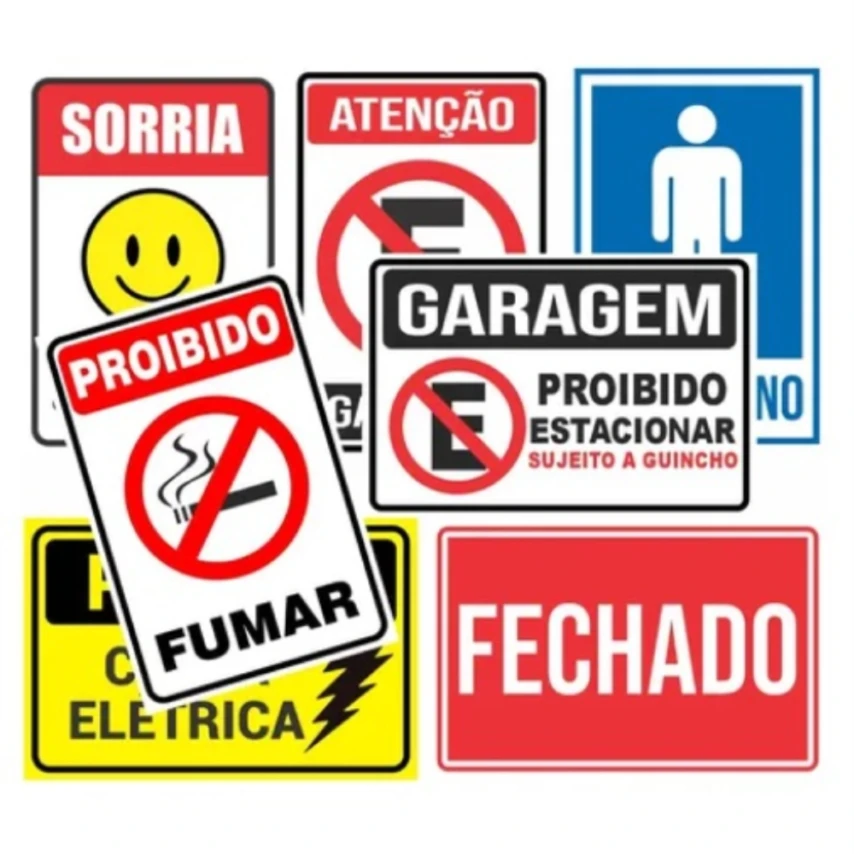 PLACA DE PVC 2MM (Adesivo impresso + chapa de pvc)